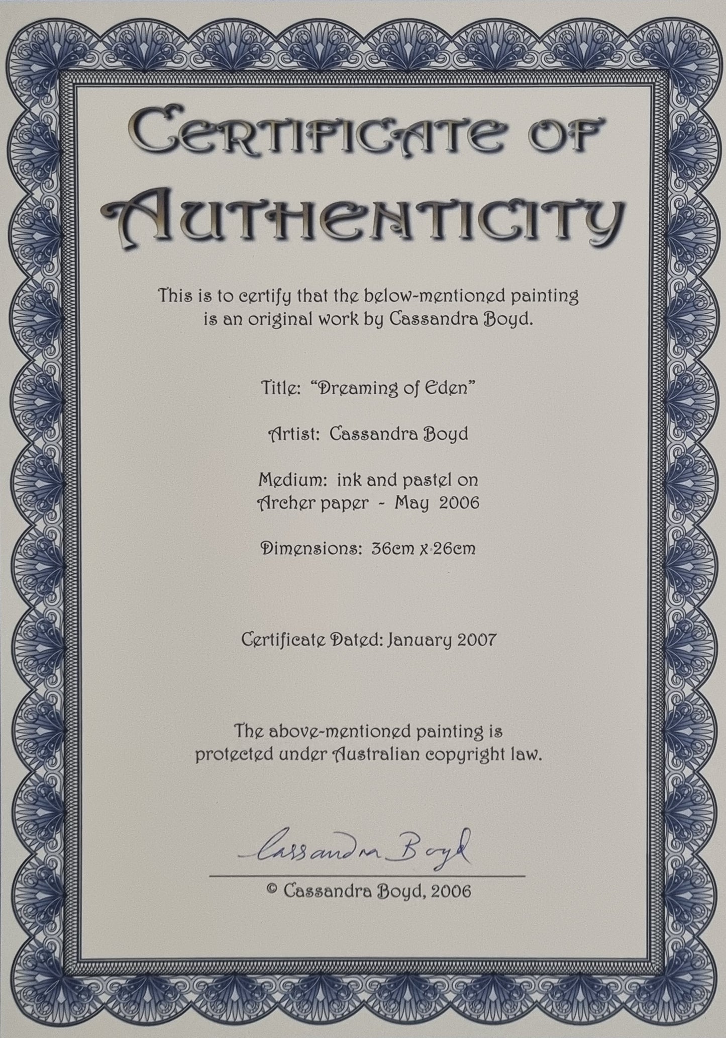 Cassandra Boyd - Dreaming of Eden