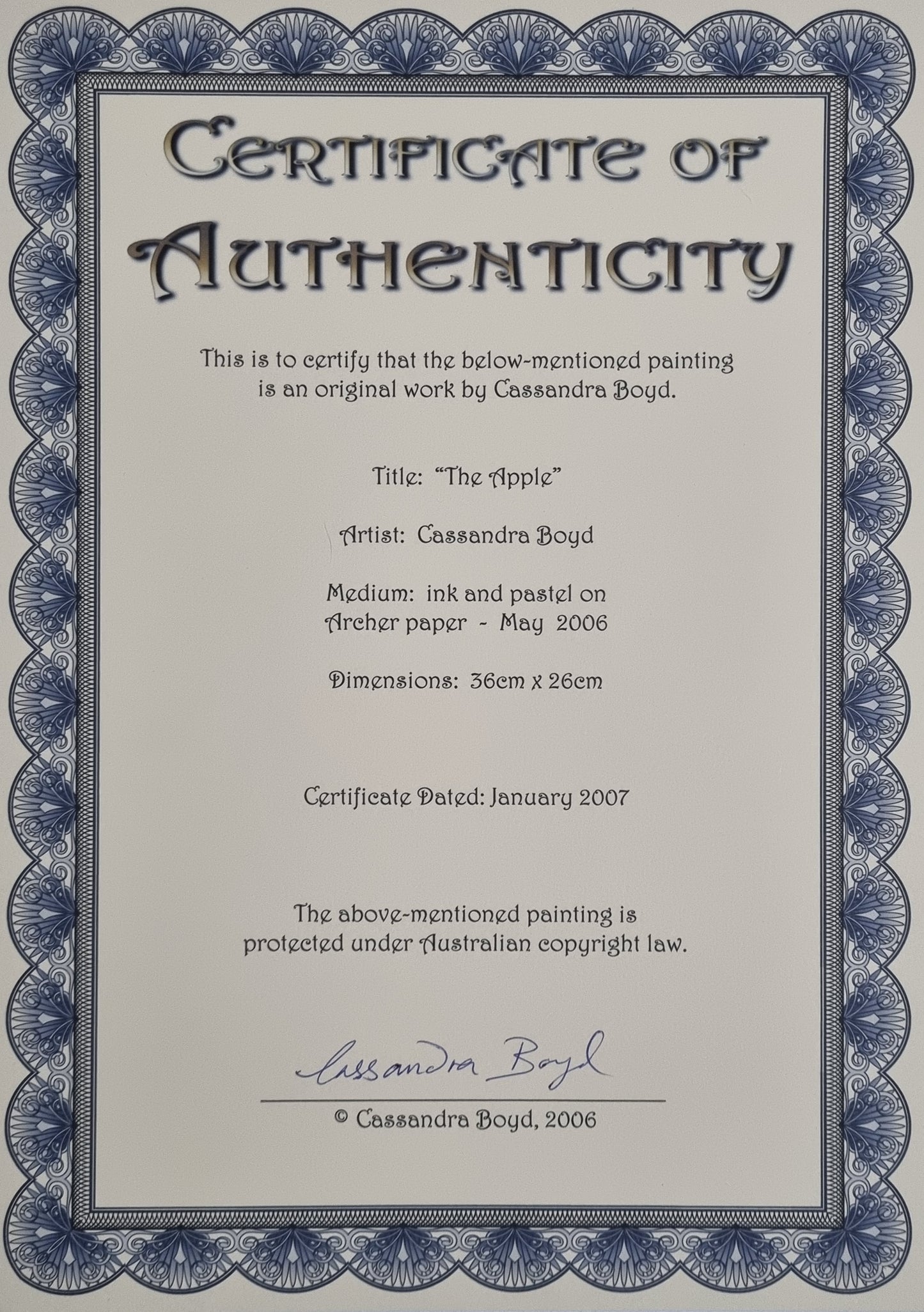 Cassandra Boyd - The Apple