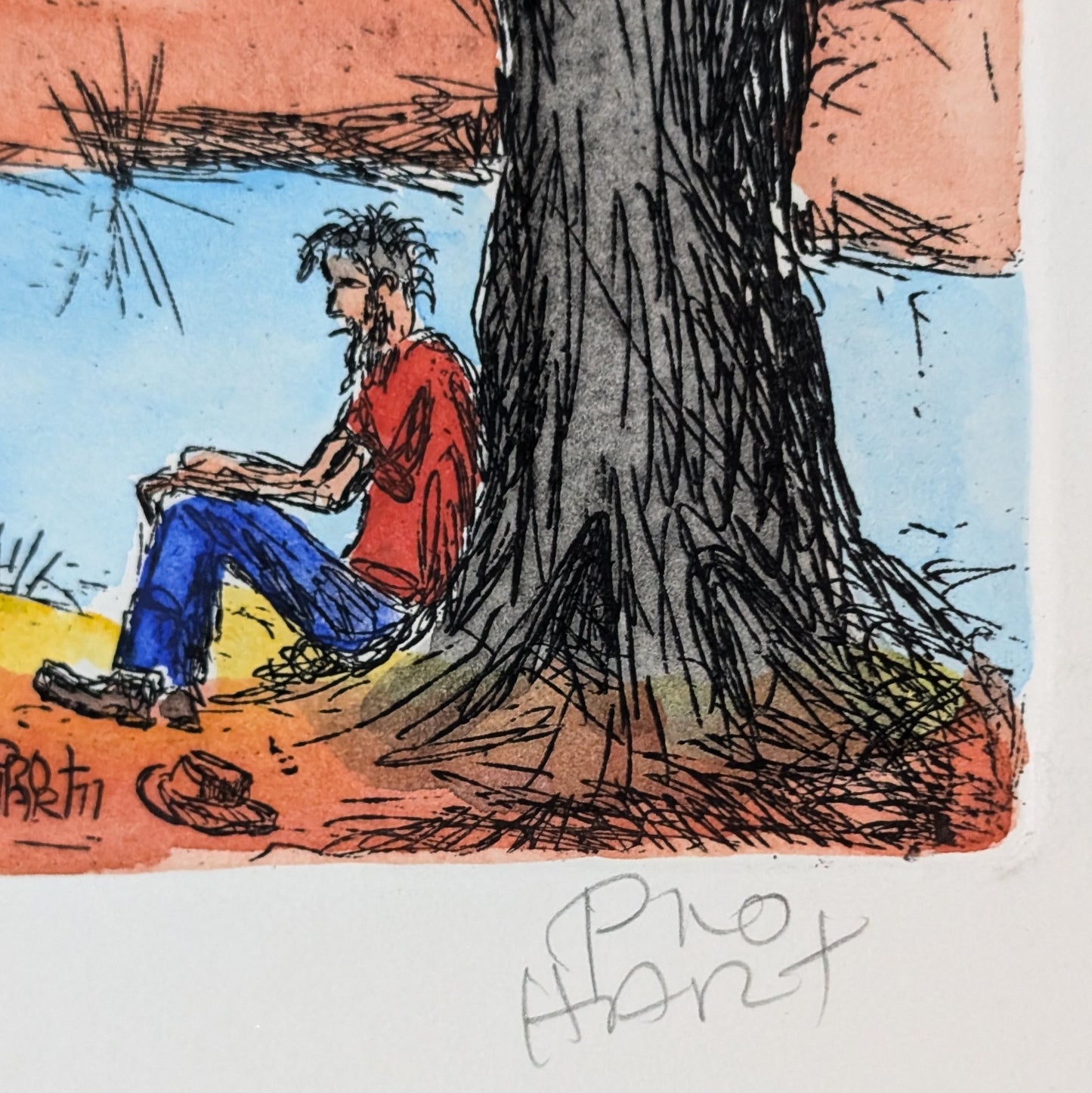 Pro Hart - Swagman's Camp