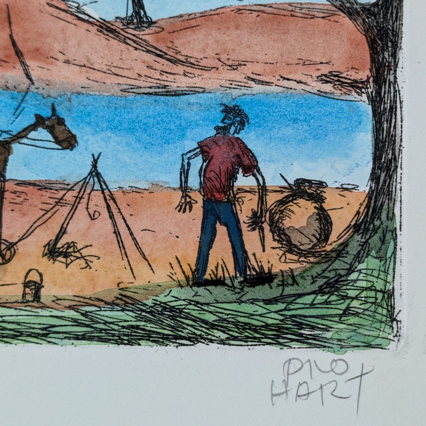 Pro Hart - The Squatter