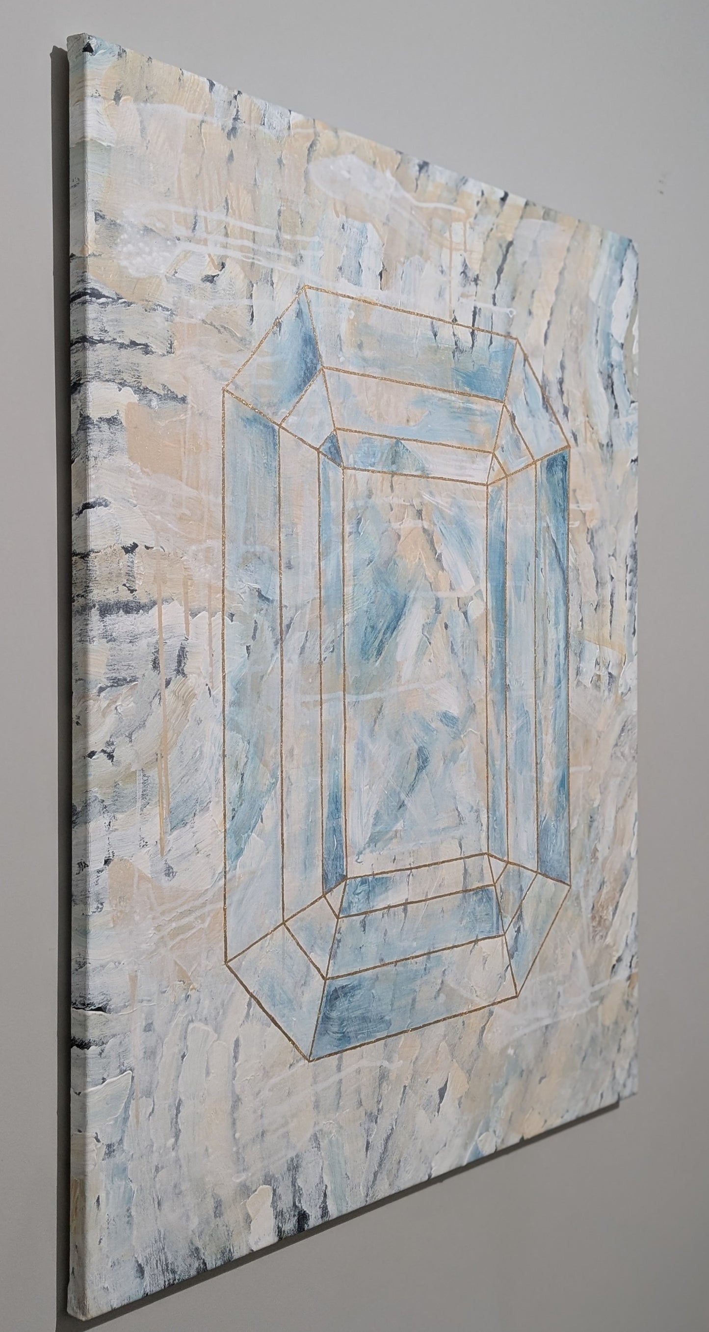 Kai Benyk - Blue Emerald Cut Diamond
