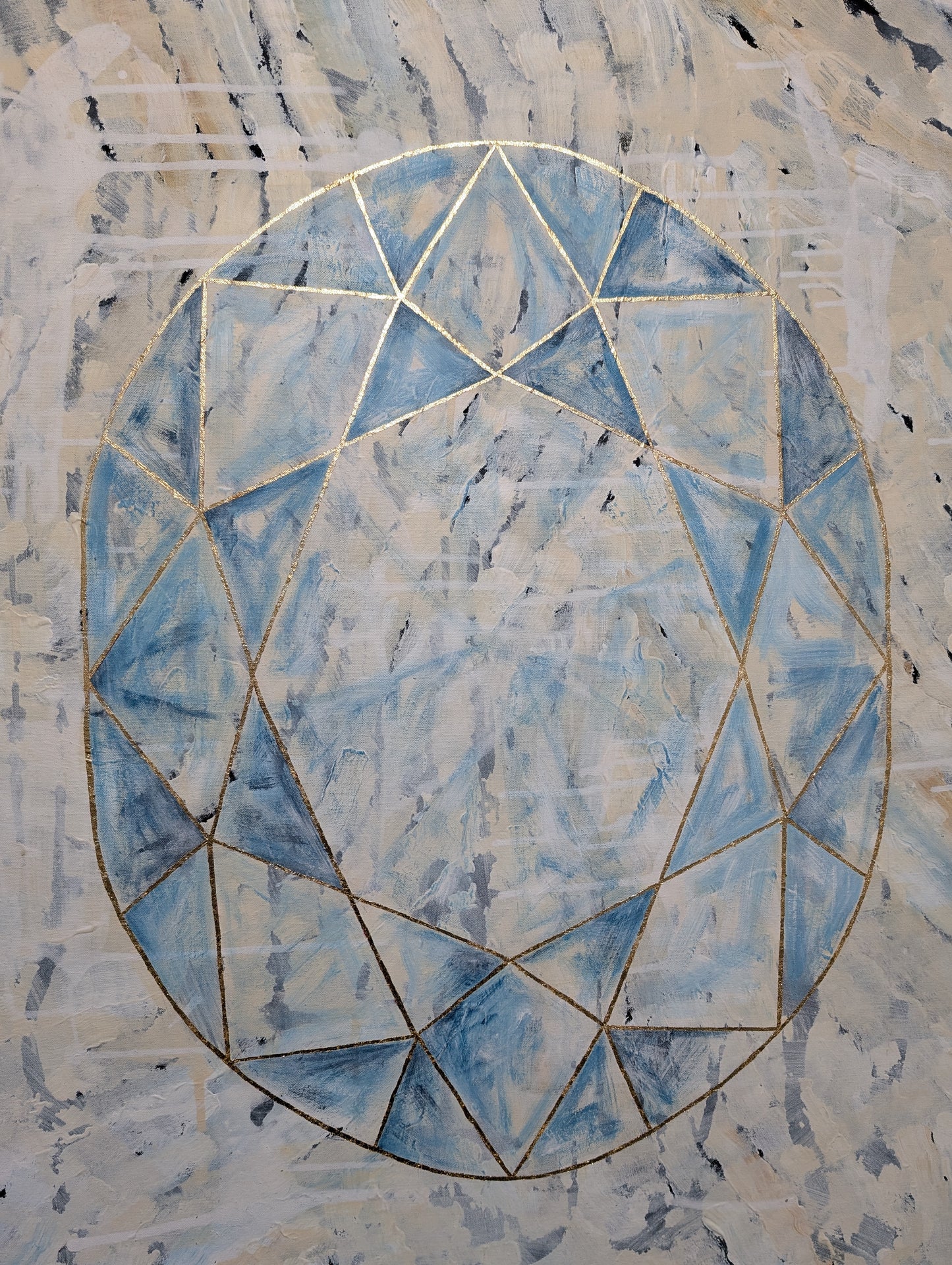 Kai Benyk - Blue Oval Cut Diamond