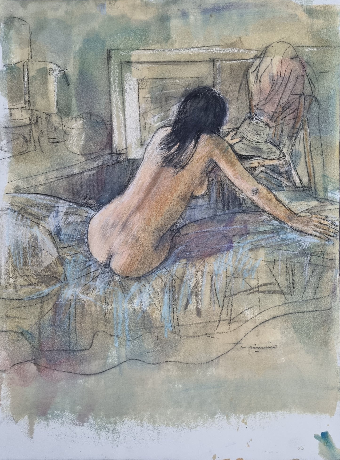Wim Boissevain - Nude With a Hat