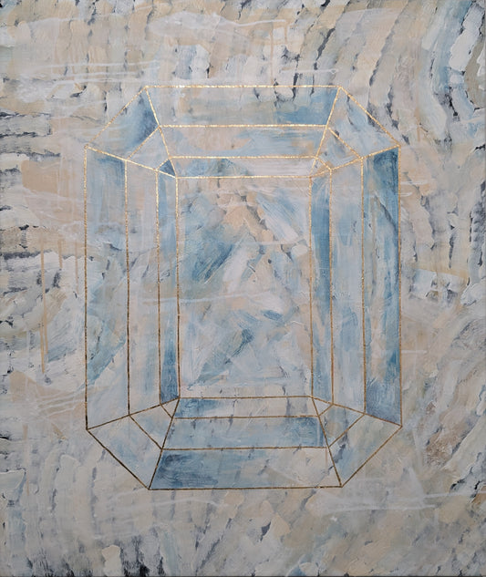 Kai Benyk - Blue Emerald Cut Diamond